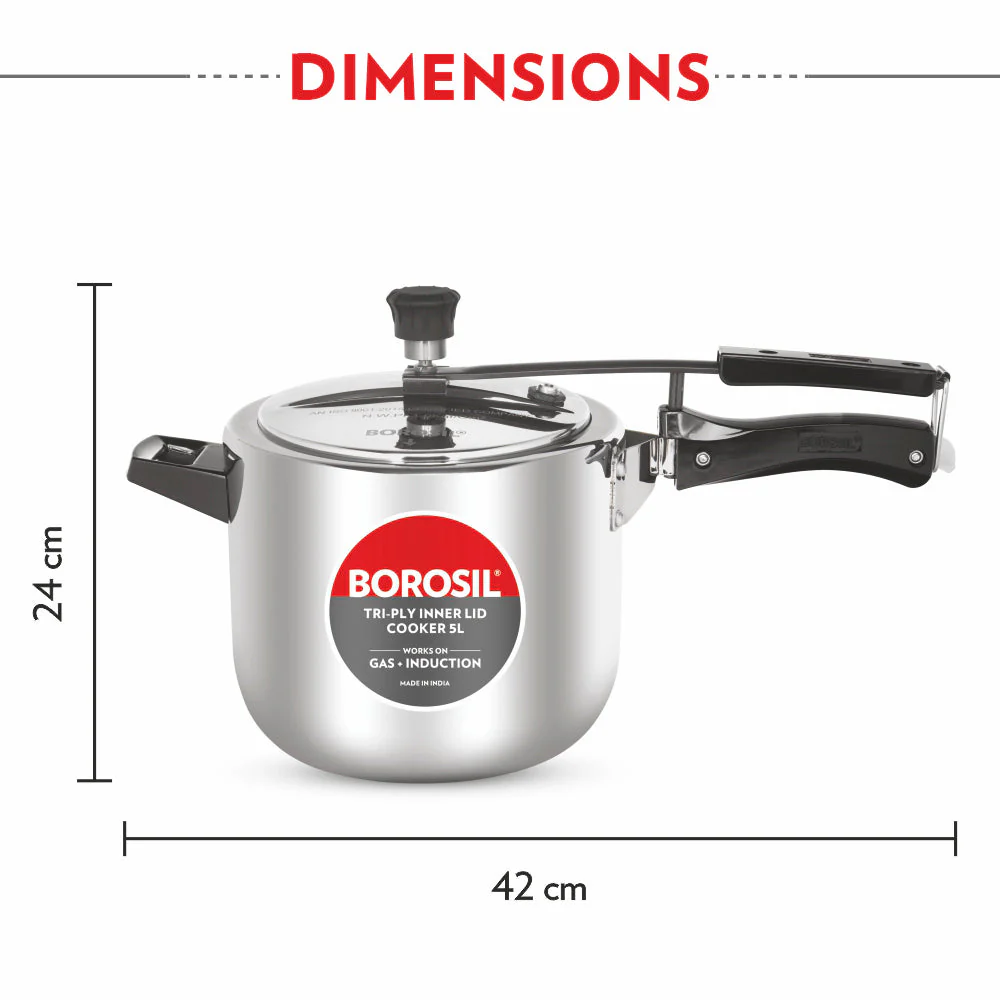Inner Lid Triply Pressure Cooker - Image 3