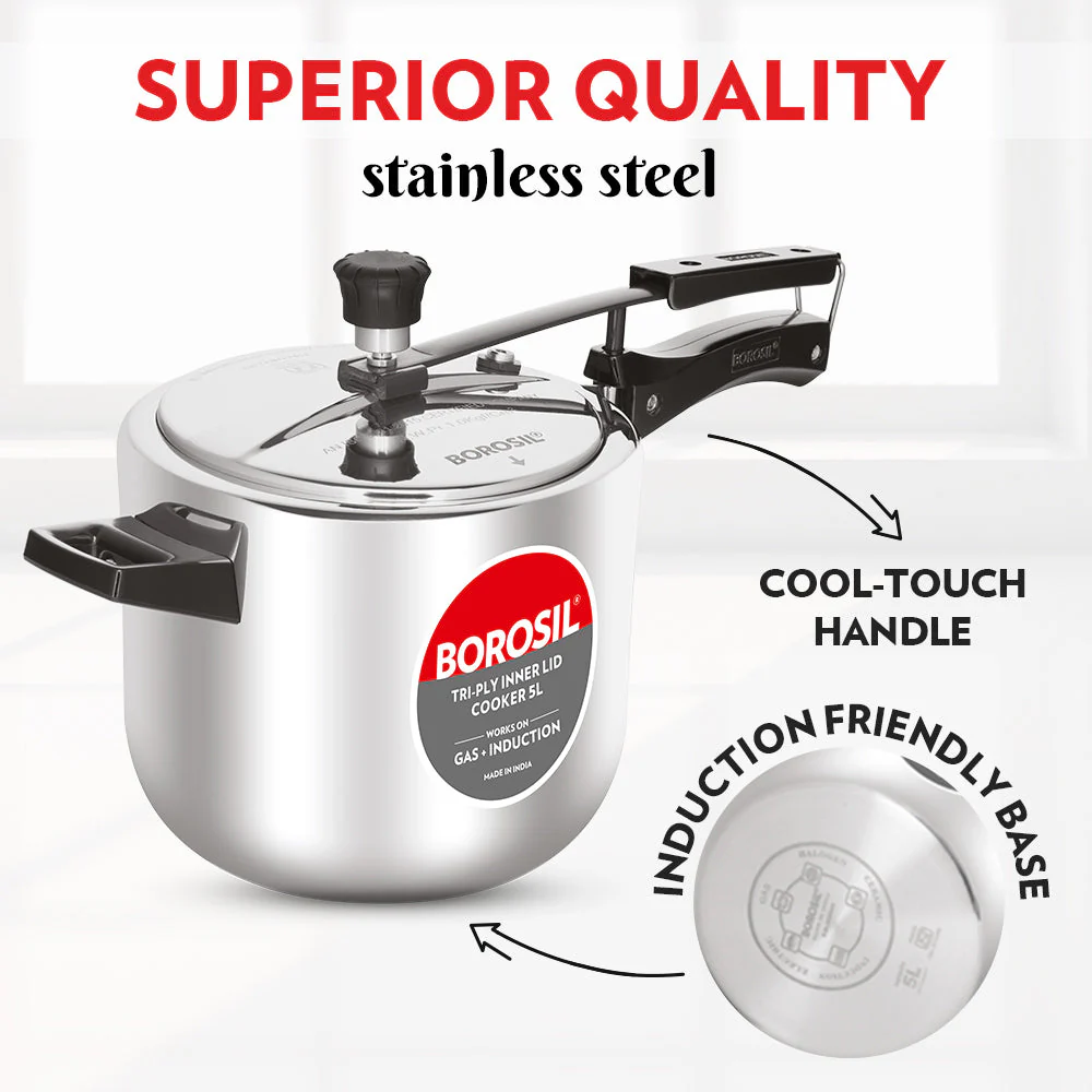 Inner Lid Triply Pressure Cooker - Image 9