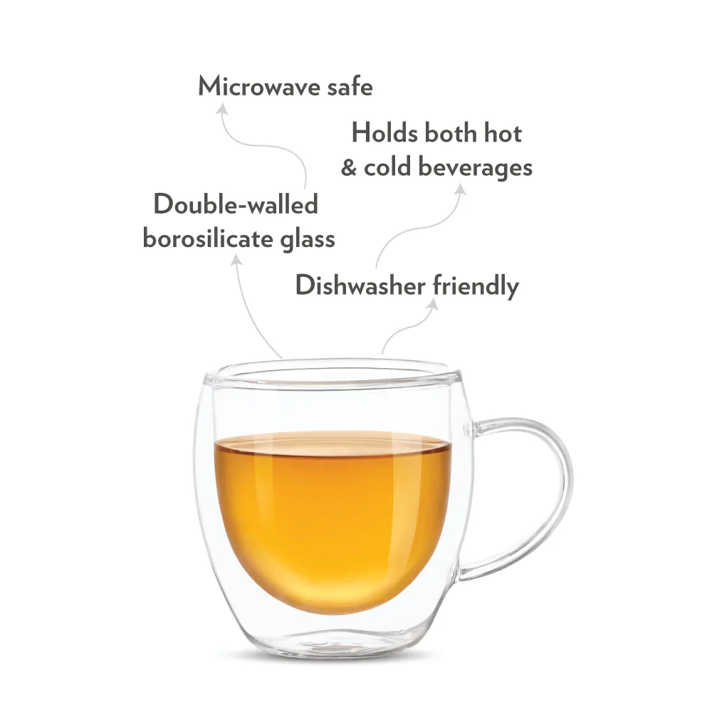 Borosil Java Double Wall Glass Mug - Image 5