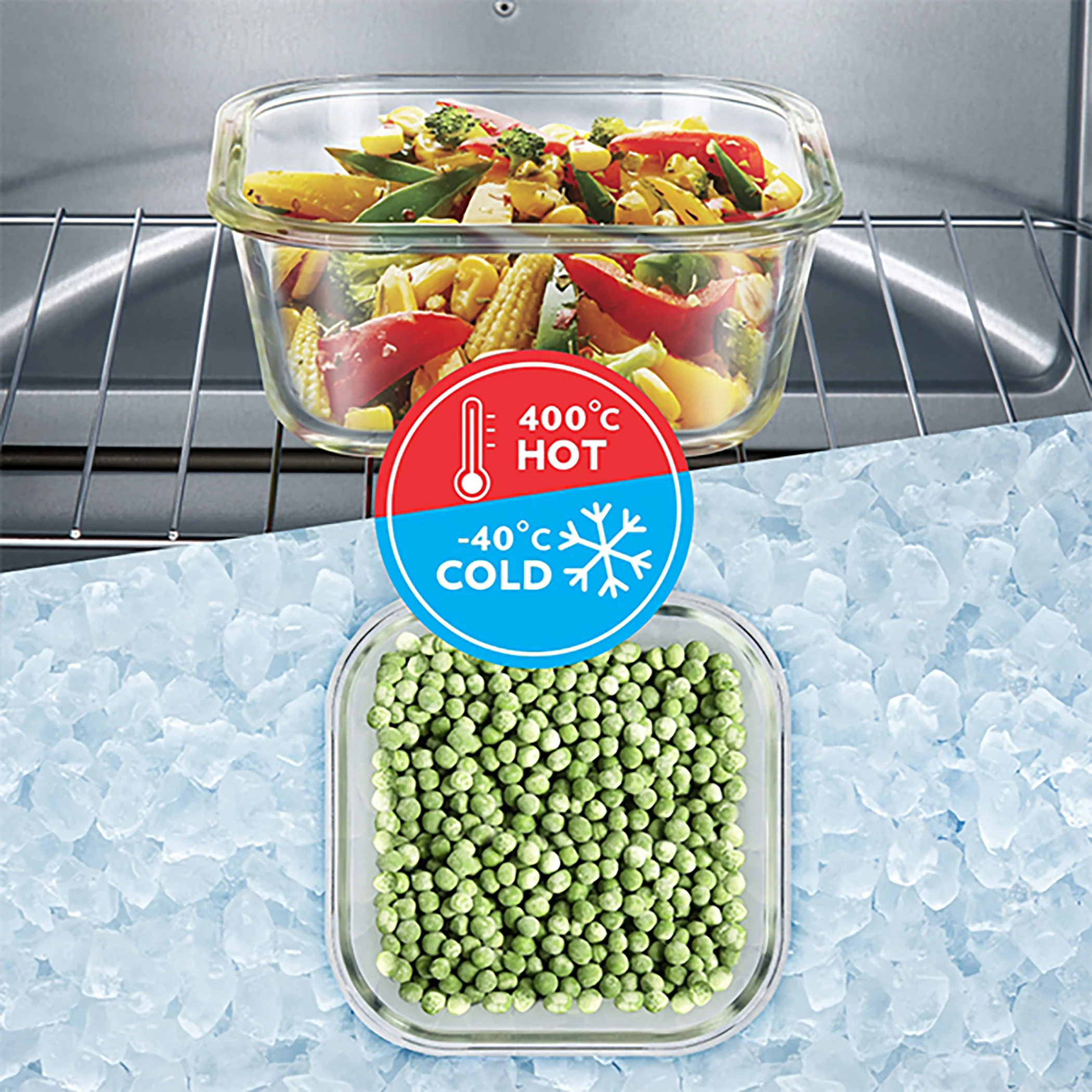 Tuff-Glass Klip n Store, Round, Set of 3, Containers - Image 3