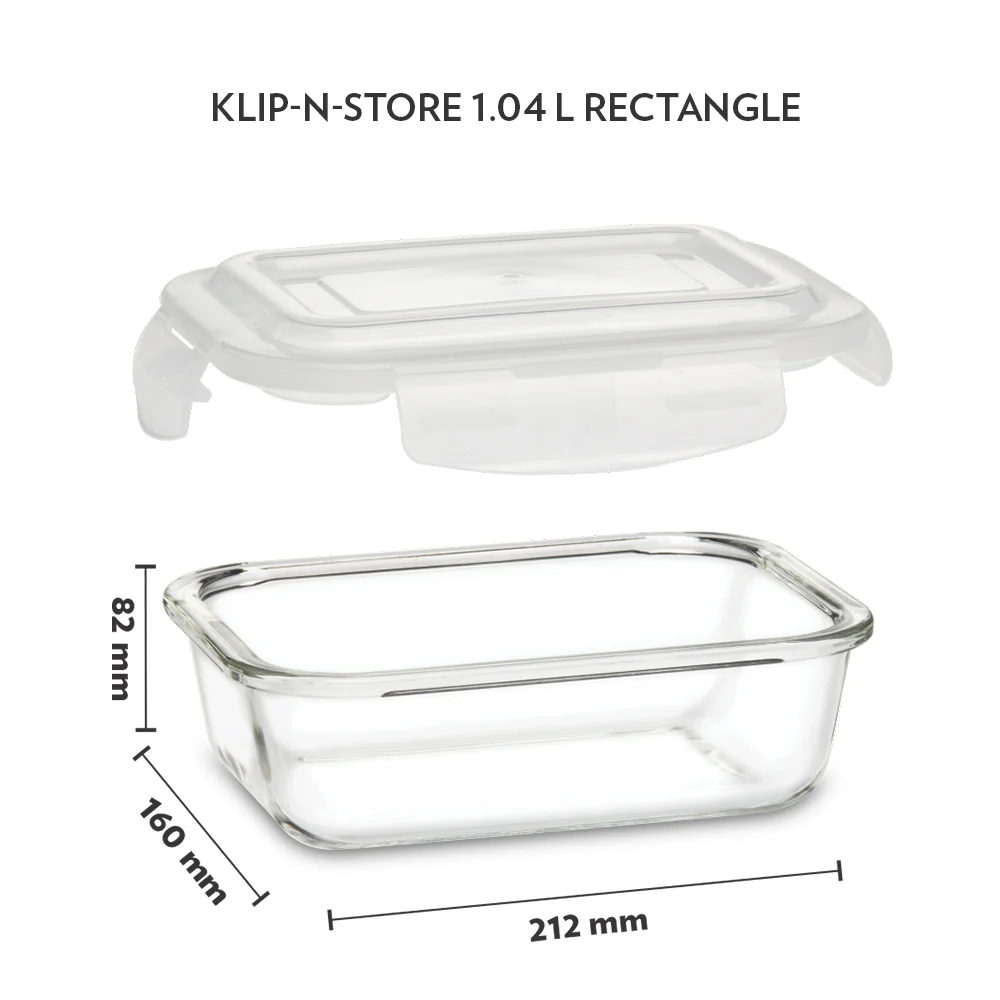 Tuff-Glass Klip n Store, Rectangular Container - Image 2