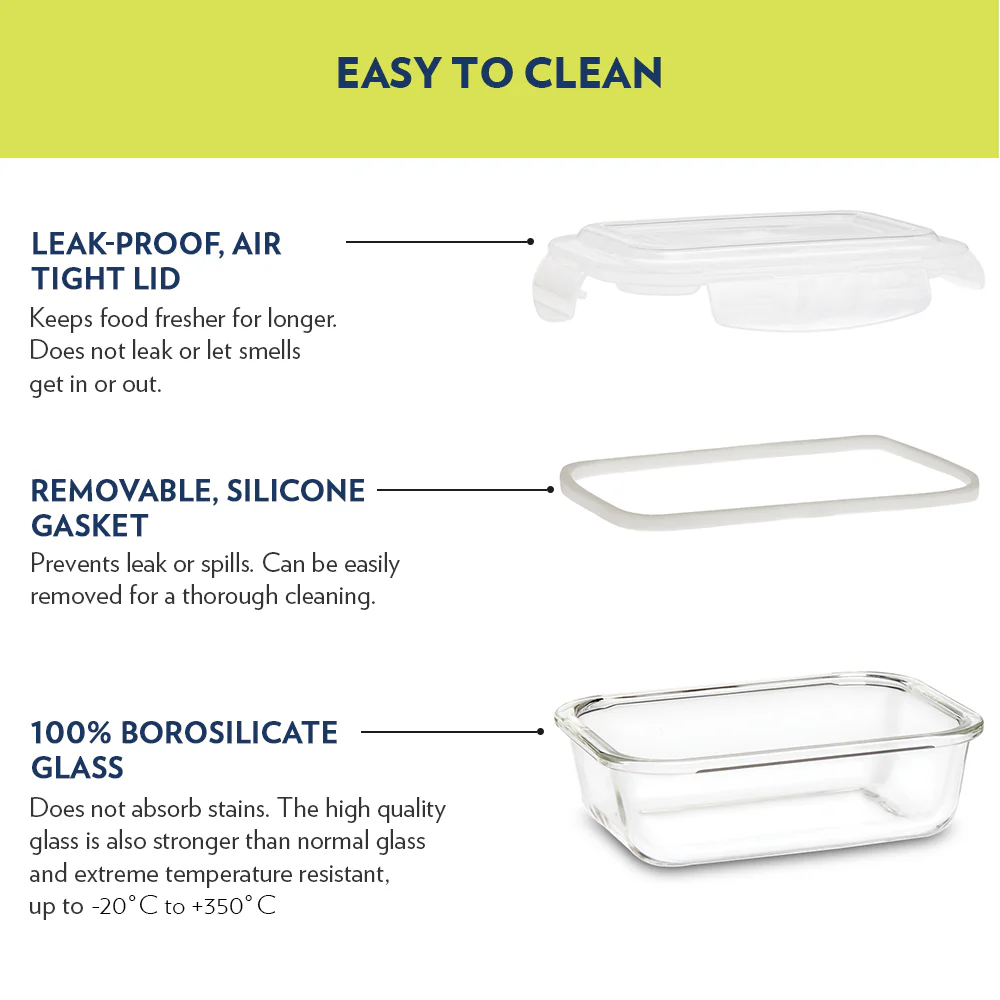 Tuff-Glass Klip n Store, Rectangular Container - Image 5