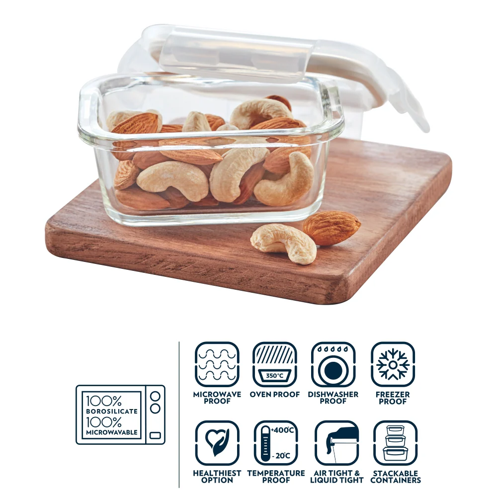 Klip n Store Rectangular Glass Container - Image 11