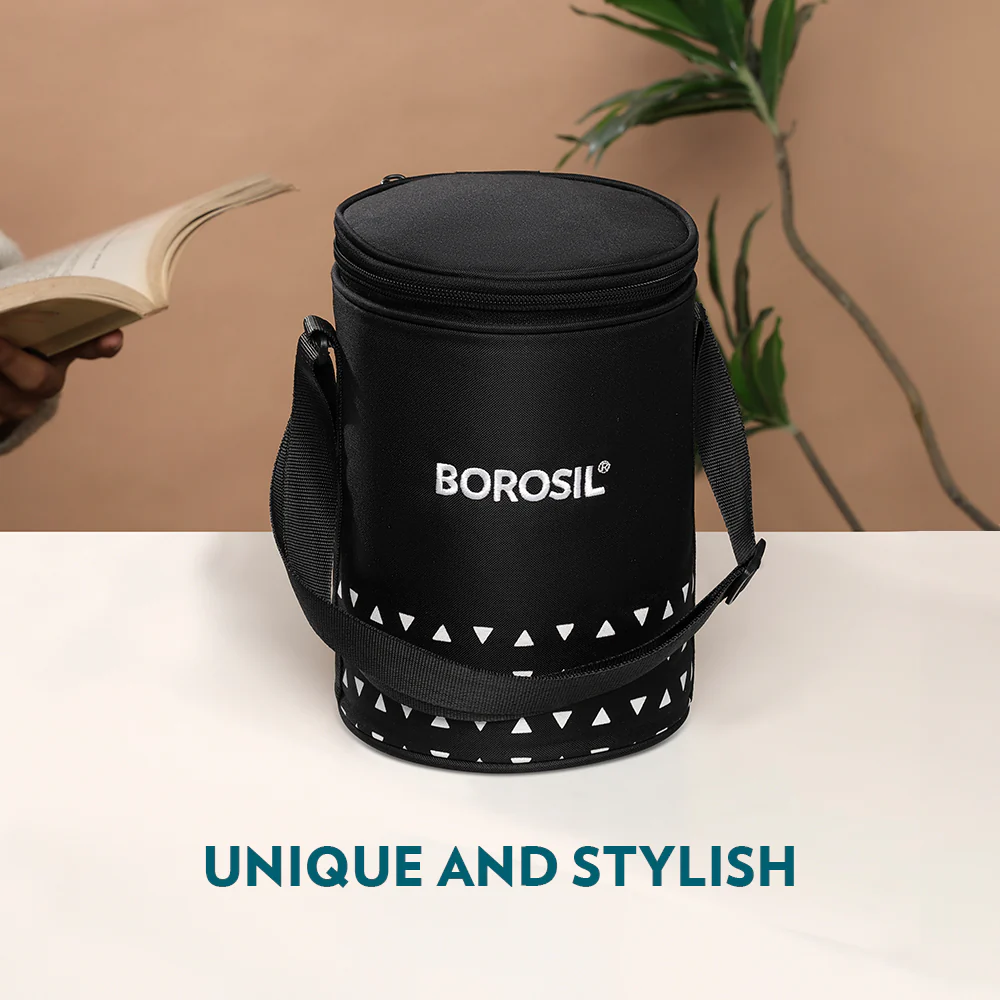 Kube Black Round Glass Lunch Box - Image 10