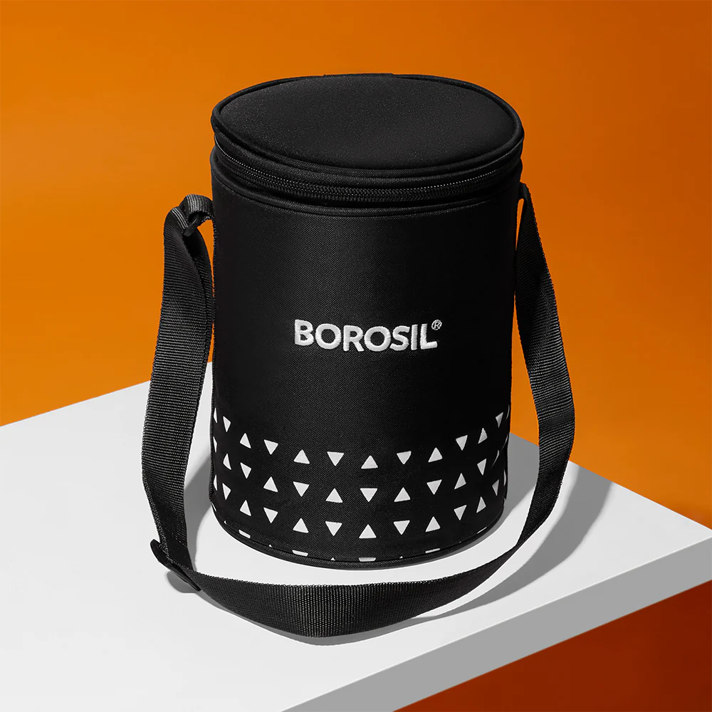 Kube Black Round Glass Lunch Box - Image 11