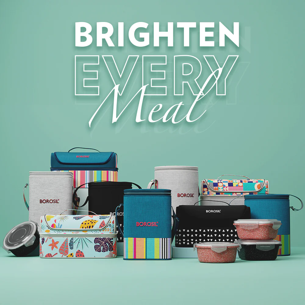Kube Black Round Glass Lunch Box - Image 12