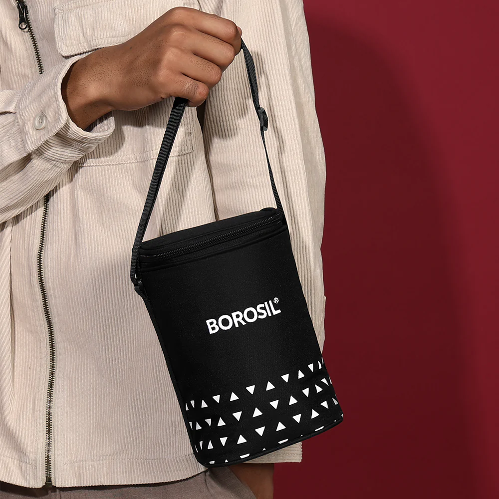 Kube Black Round Glass Lunch Box - Image 5