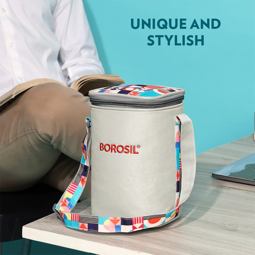 Kube Pink Square Glass Lunch Box - Image 10