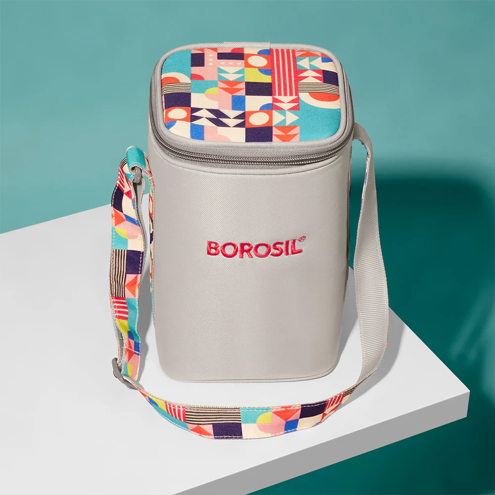 Kube Pink Square Glass Lunch Box - Image 11