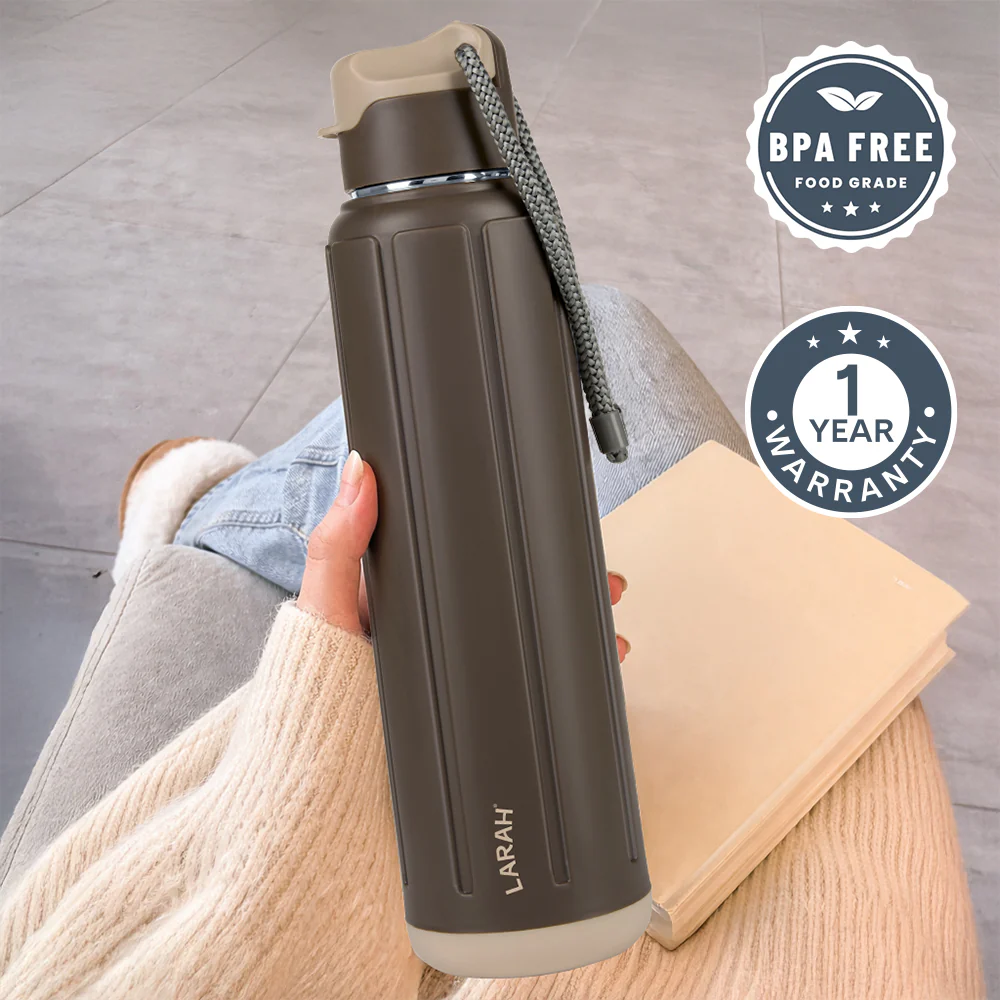 Larah Amaze Thermoware Bottle, Brown - Image 4
