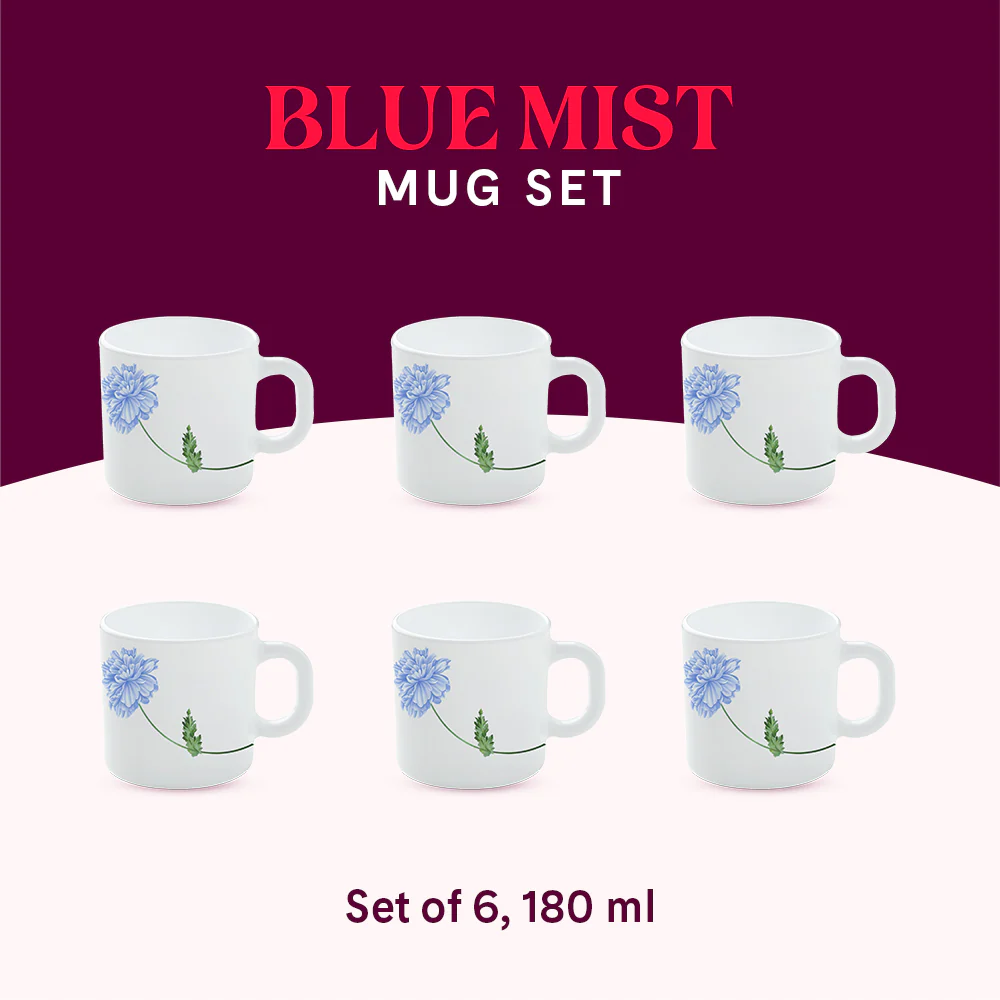 Larah Mist Mug Set, Blue - Image 10