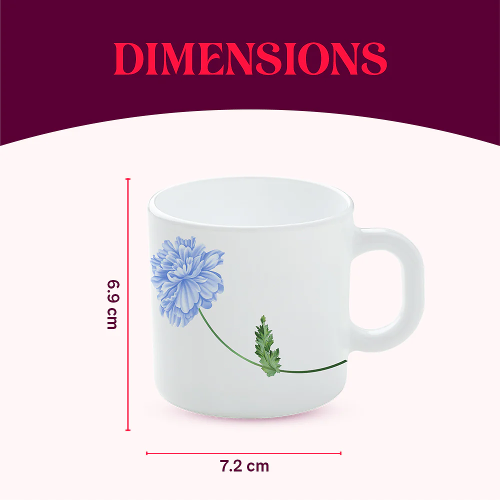 Larah Mist Mug Set, Blue - Image 4