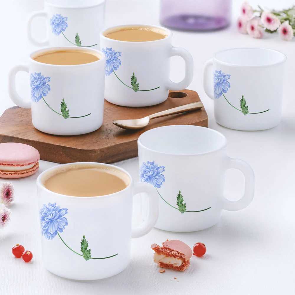Larah Blue Mist Mug Set, 240ml x 2 - Image 10