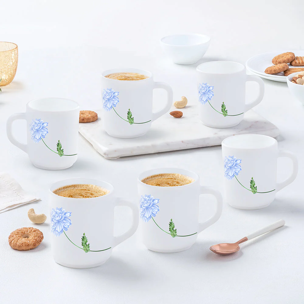 Larah Blue Mist Mug Set, 240ml x 2 - Image 12
