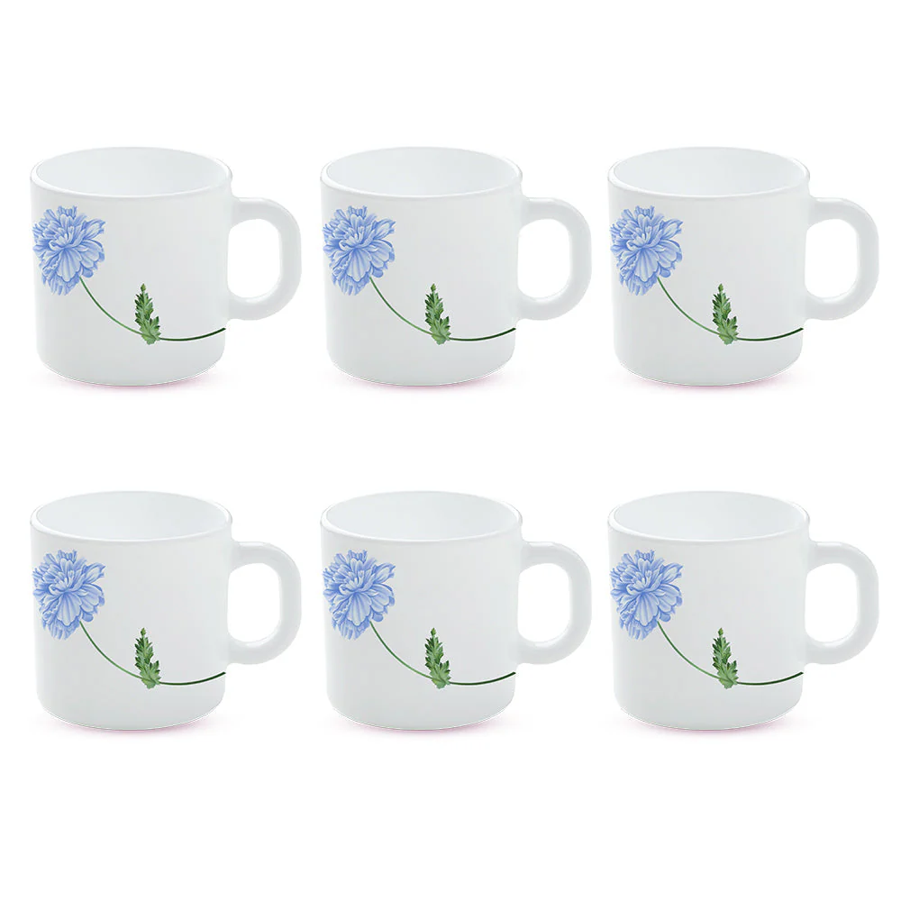 Larah Blue Mist Mug Set, 240ml x 2 - Image 2