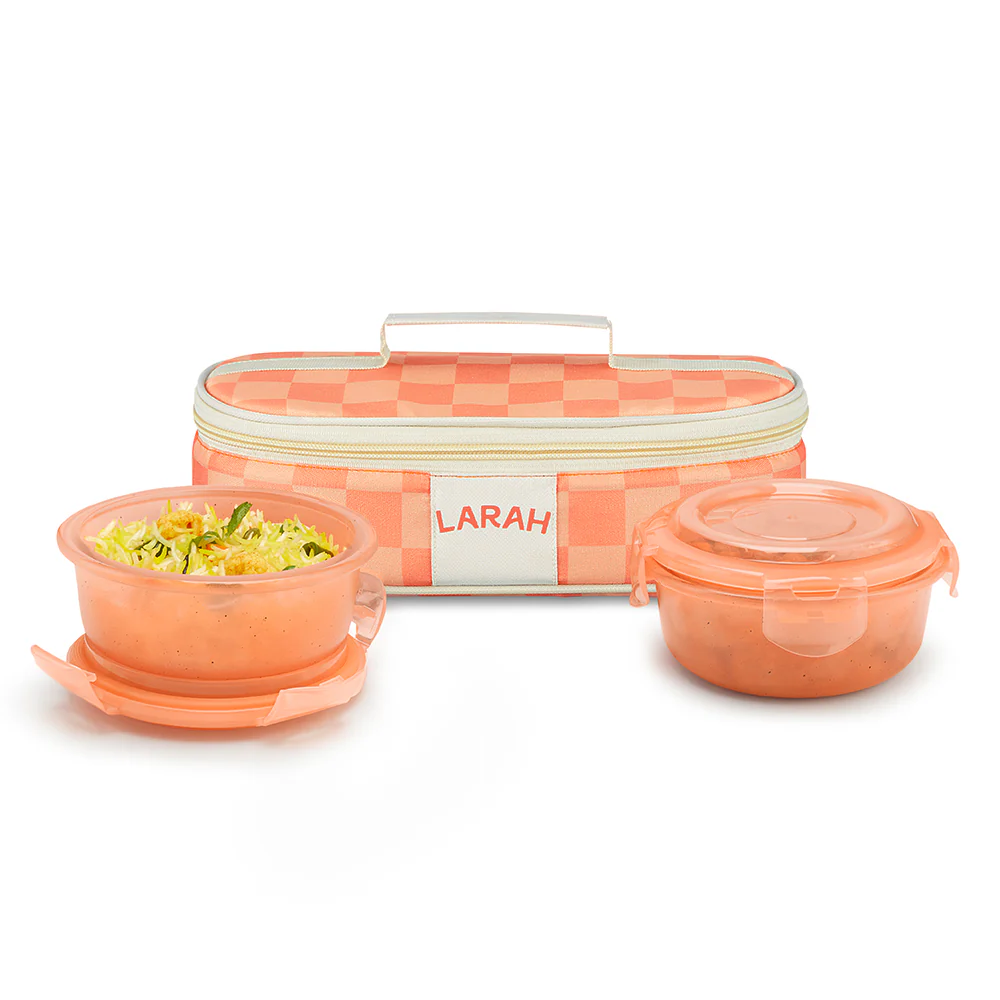 Larah Colormate Round Lunch Box, Pink - Image 2