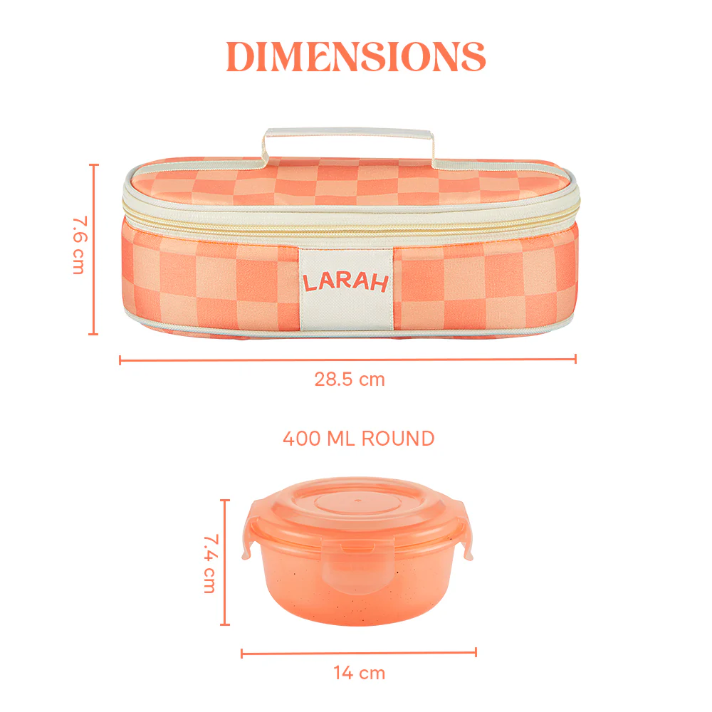 Larah Colormate Round Lunch Box, Pink - Image 3
