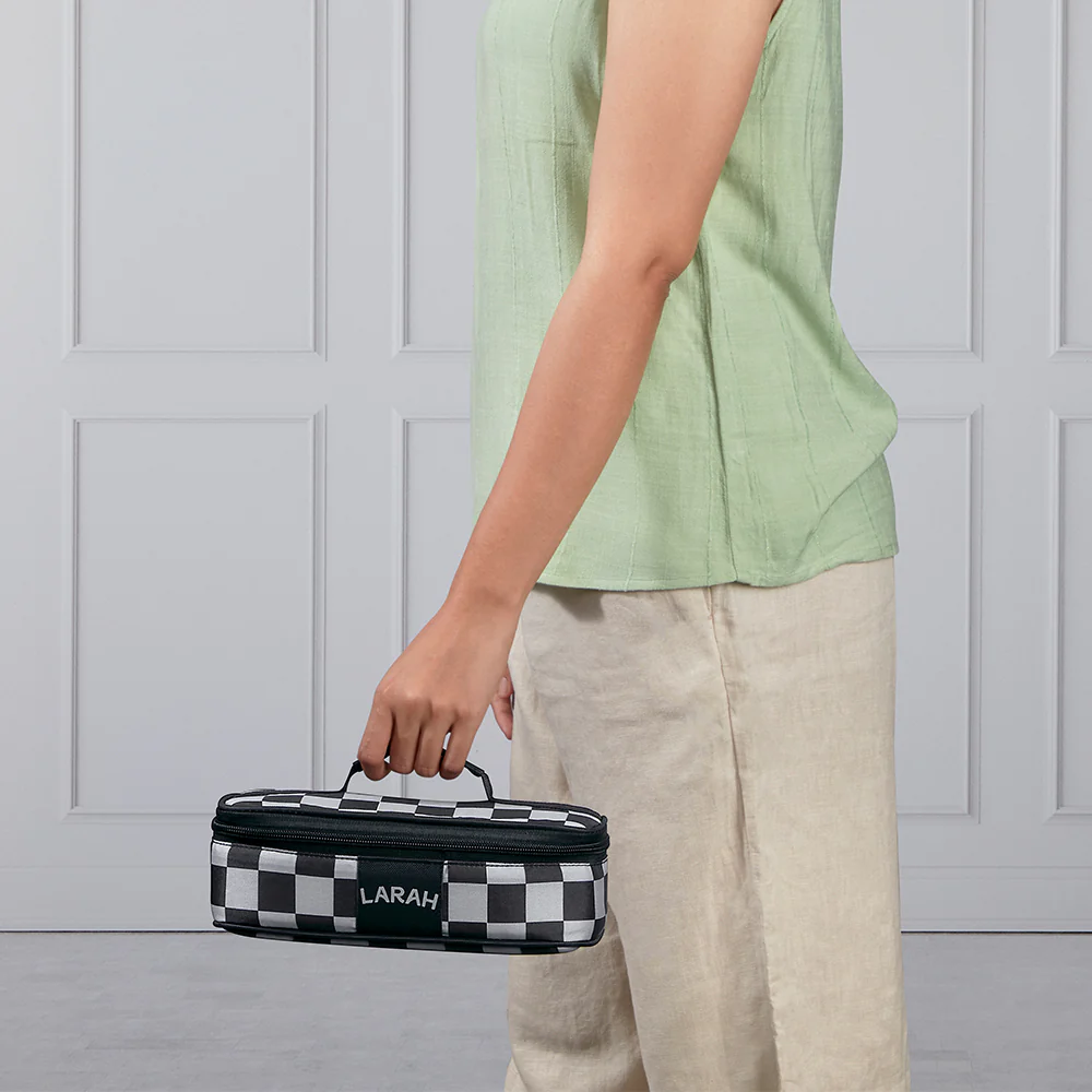 Larah Colormate Square Lunch Box, Black - Image 9
