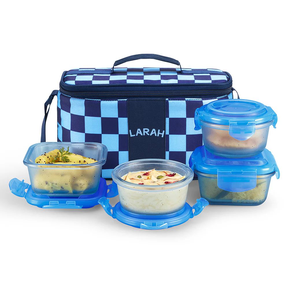 Larah Colormate Universal Lunch Box, Blue - Image 2