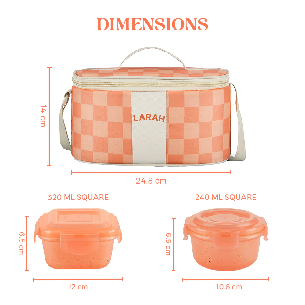 Larah Colormate Universal Lunch Box, Pink - Image 3
