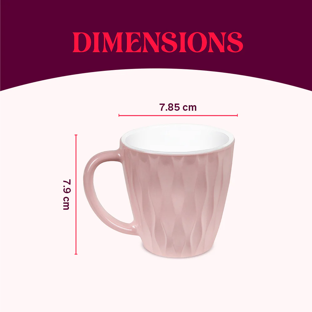 Larah Curl Cup Set, Pastel Pink - Image 3