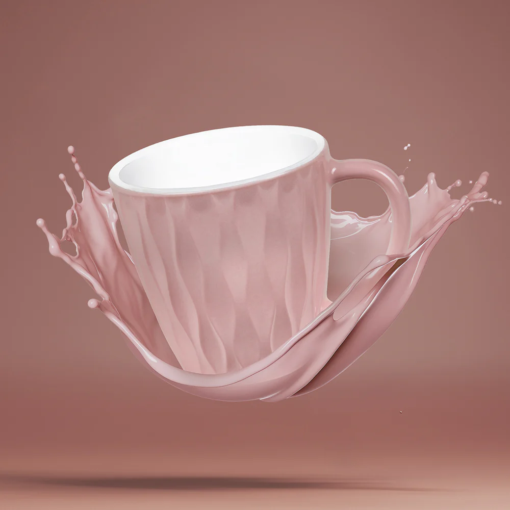 Larah Curl Cup Set, Pastel Pink - Image 4