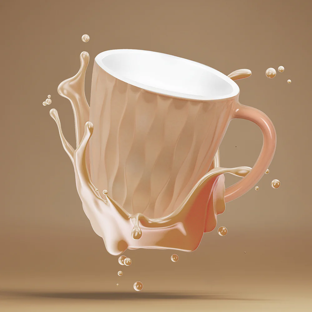 Larah Curl Cup Set, Peach Puff - Image 4