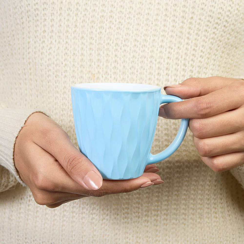 Larah Curl Cup Set, Powder Blue - Image 5