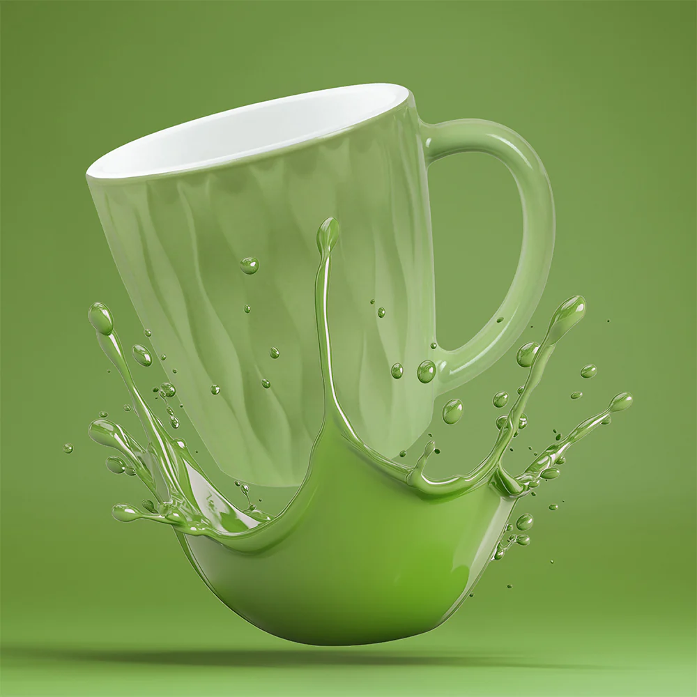 Larah Curl Cup Set, Soft Green - Image 4