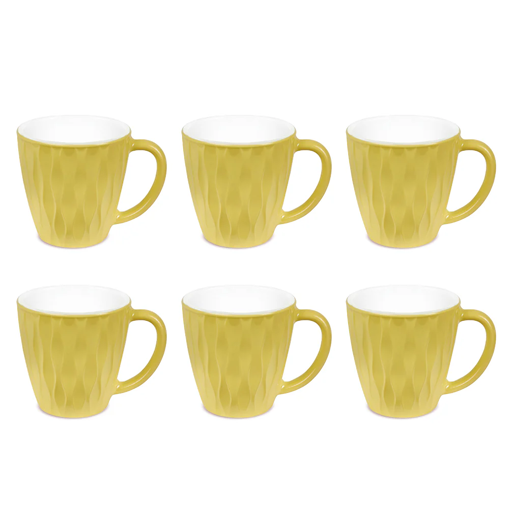Larah Curl Cup Set, Sun Yellow - Image 2