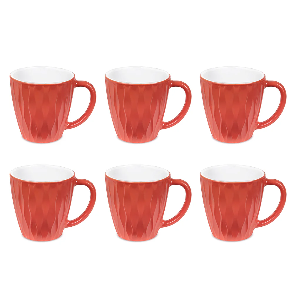 Larah Curl Cup Set, Sunset Orange - Image 2
