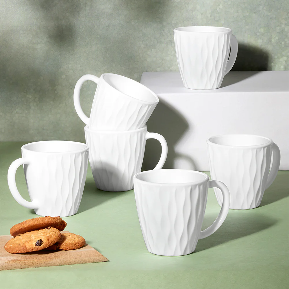 Larah Curl Cup Set, White - Image 10