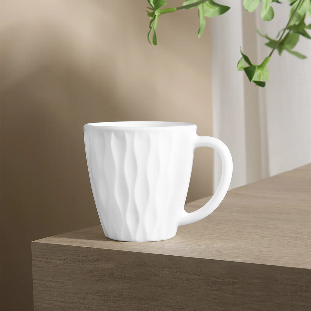 Larah Curl Cup Set, White - Image 2