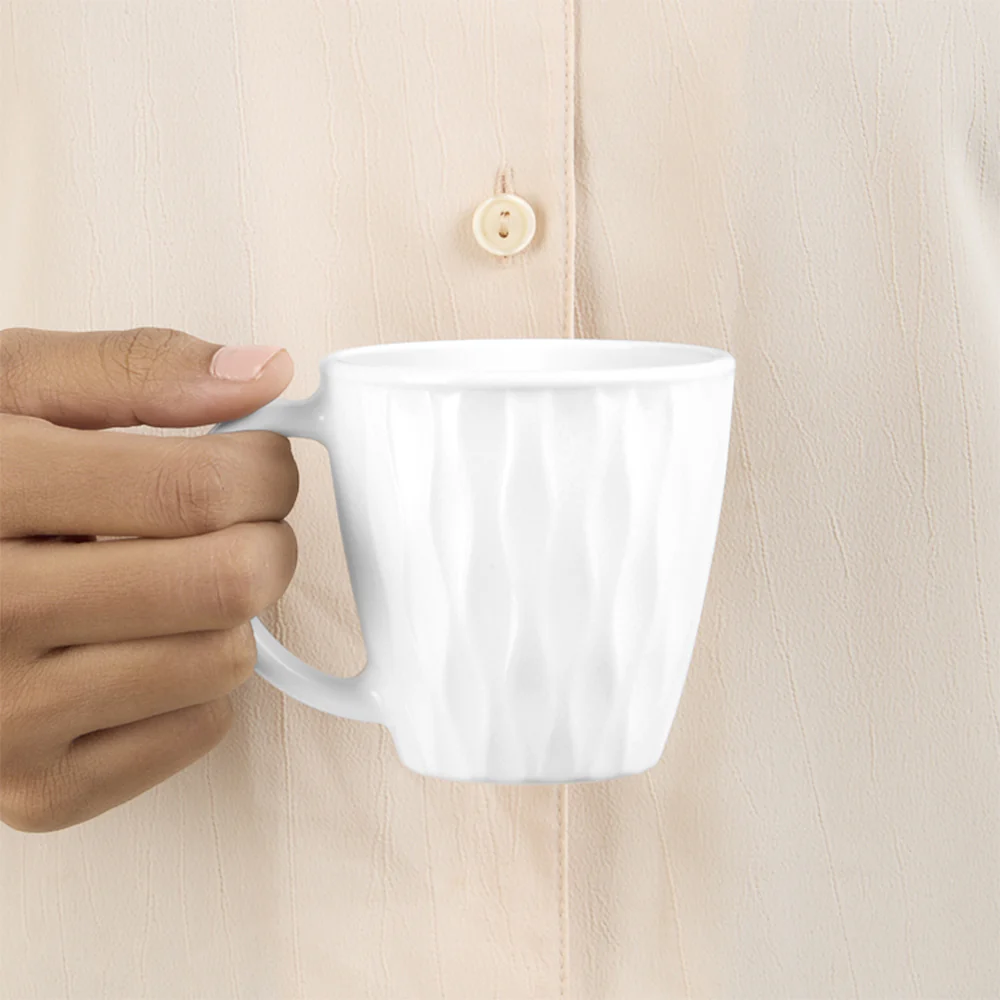 Larah Curl Cup Set, White - Image 5