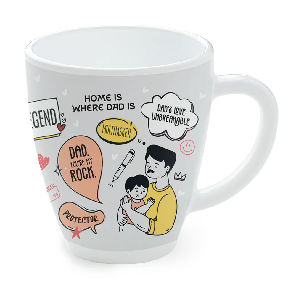 Larah Father's Day Opalware Mug, Legend - Image 2