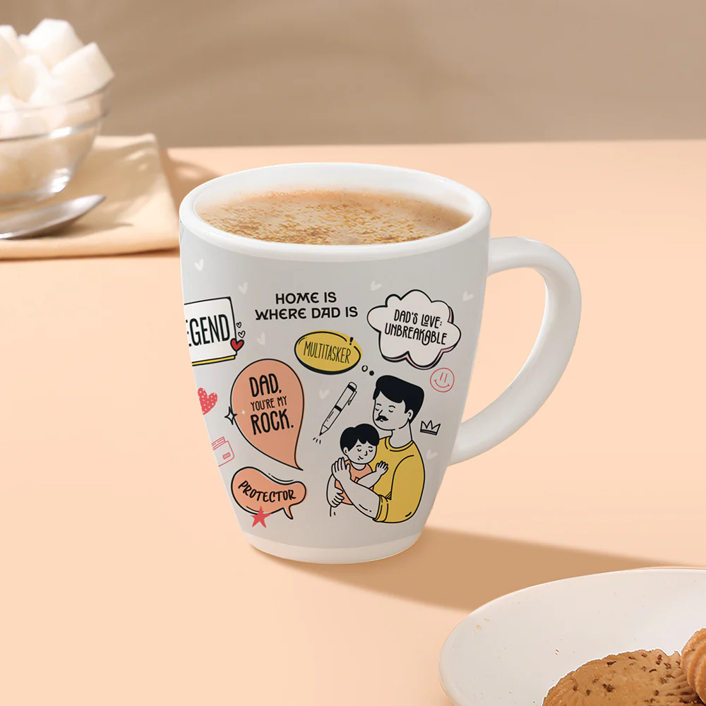 Larah Father's Day Opalware Mug, Legend - Image 7