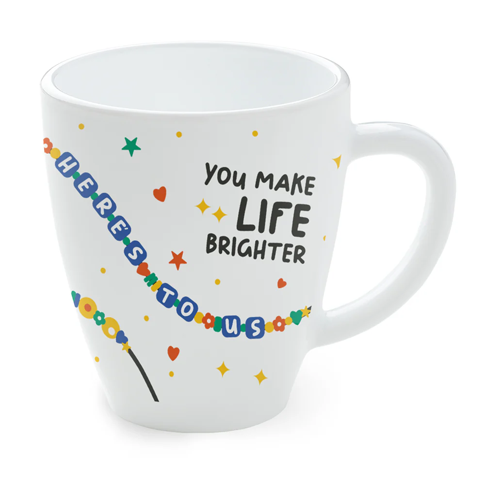 Larah Friendship Day Opalware Mug, Life - Image 2