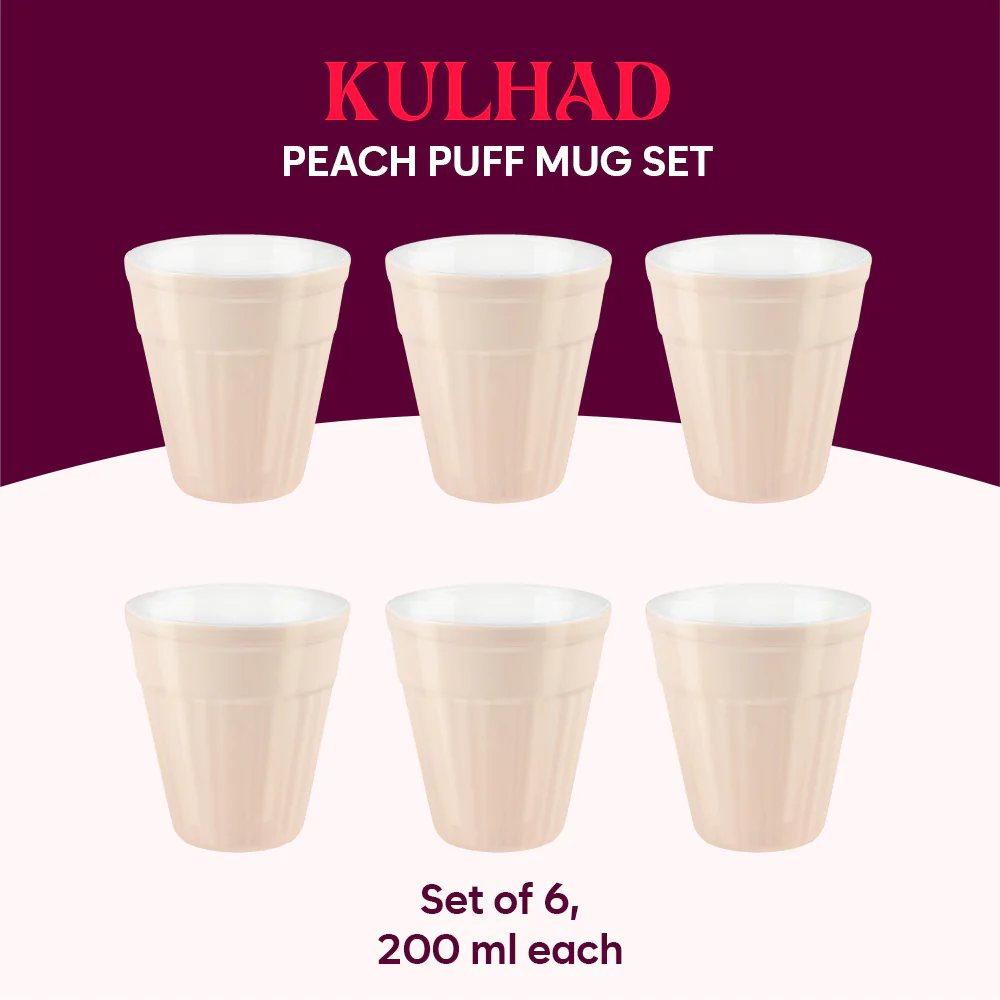 Larah Kulhad Set, Peach Puff - Image 6