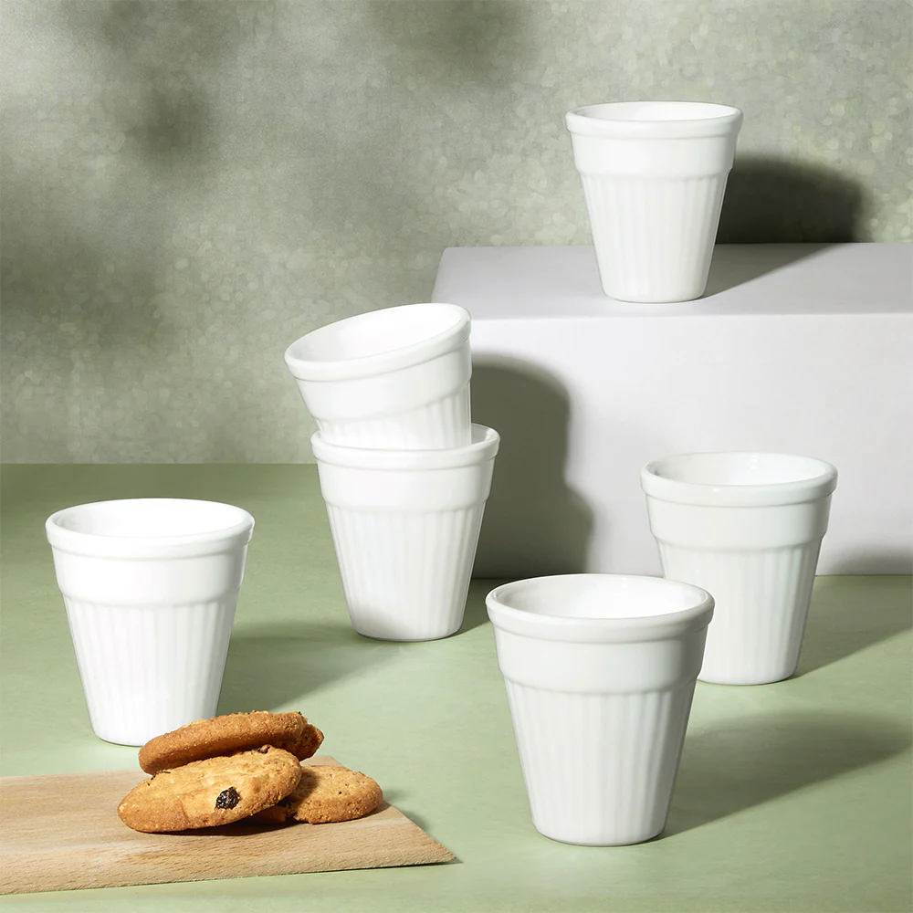 Larah Kulhad Set, White - Image 10