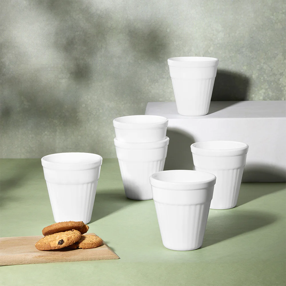 Larah Kulhad Set, White - Image 11