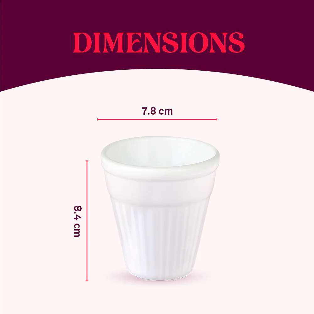 Larah Kulhad Set, White - Image 3