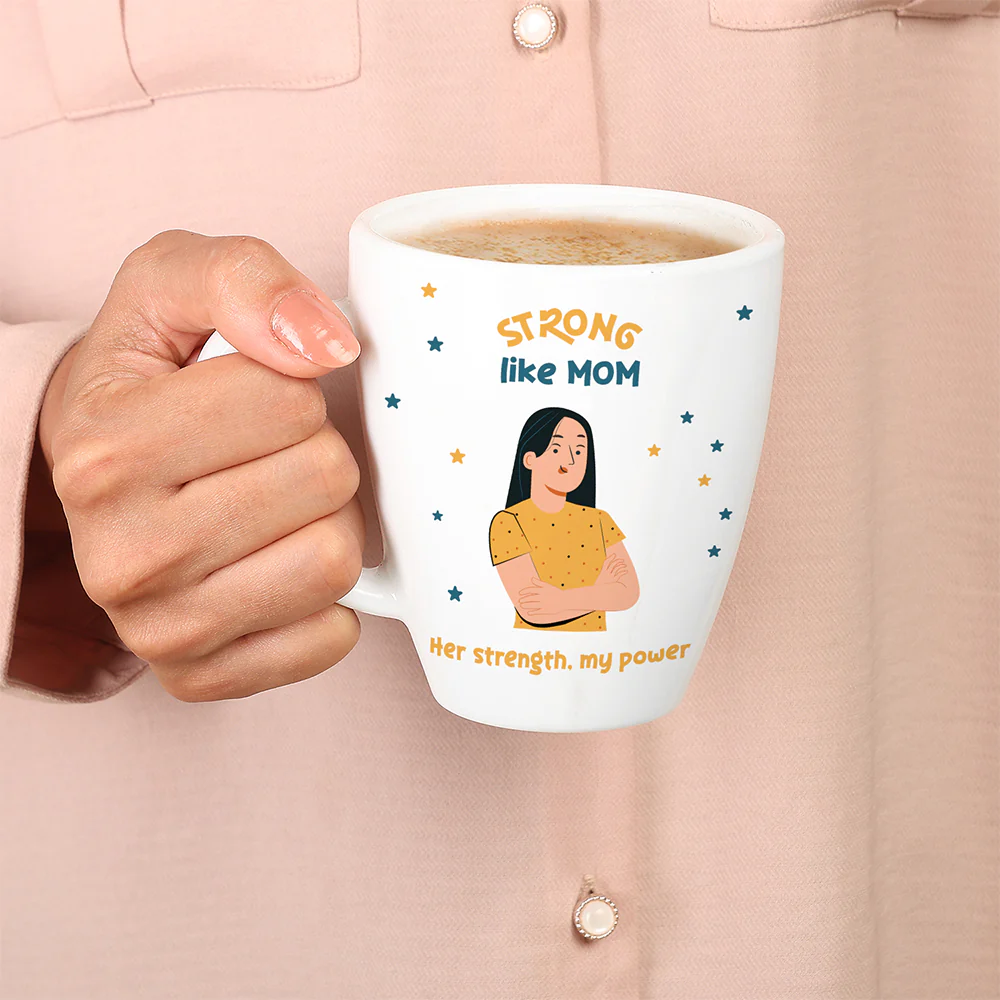 Larah Strong Like Mom, Coffee Mug, 390 ml - Image 3