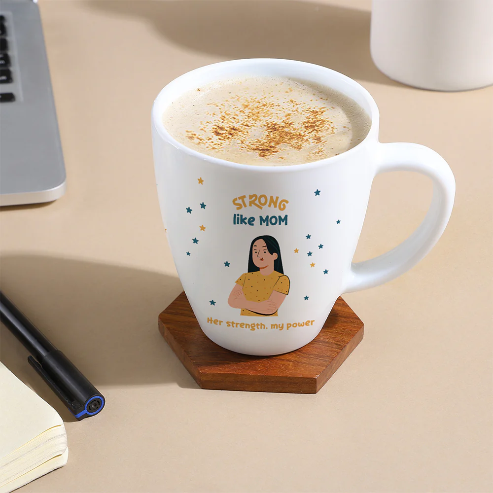 Larah Strong Like Mom, Coffee Mug, 390 ml - Image 5