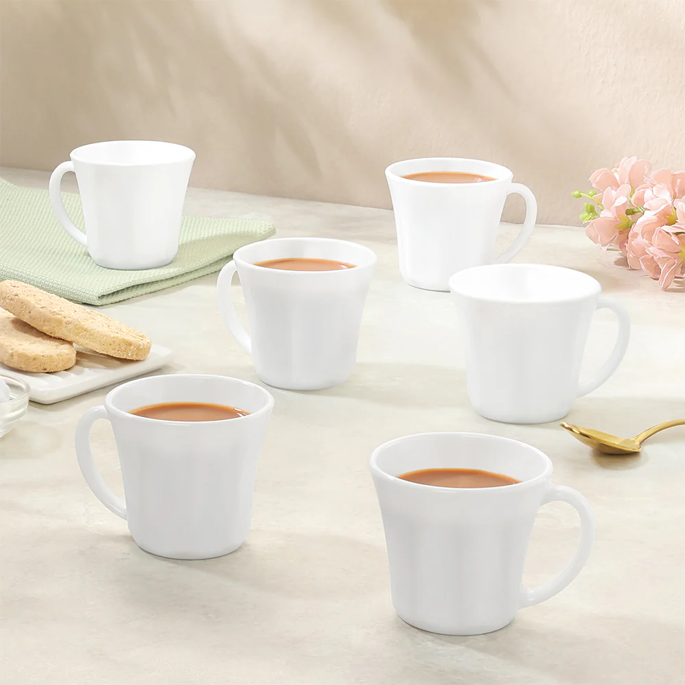 Larah Octa Mug Set, White