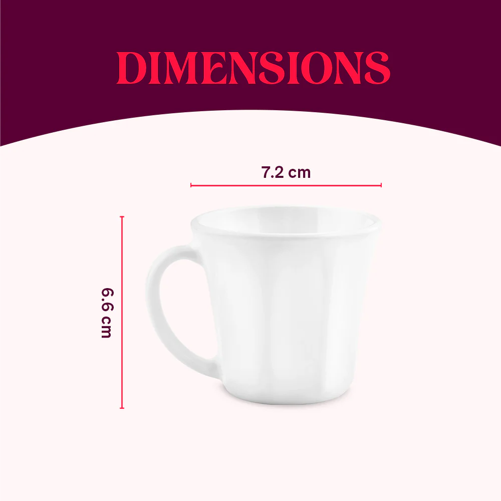 Larah Octa Mug Set, White - Image 4