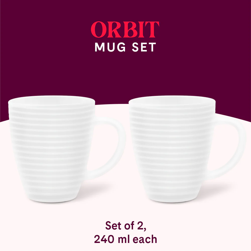 Larah Orbit Mug, White - Image 9