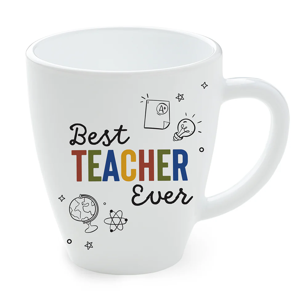 Larah Teachers Day Opalware Mug, Best Teacher Ever, 390ml - Image 2