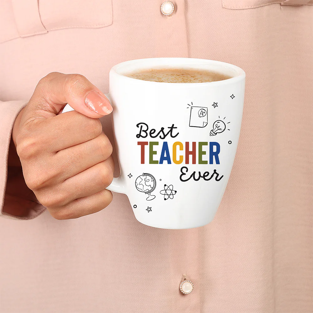 Larah Teachers Day Opalware Mug, Best Teacher Ever, 390ml - Image 3
