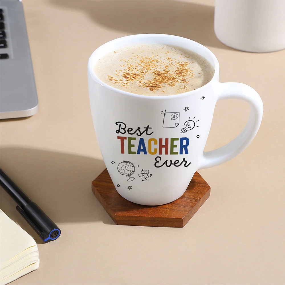 Larah Teachers Day Opalware Mug, Best Teacher Ever, 390ml - Image 5
