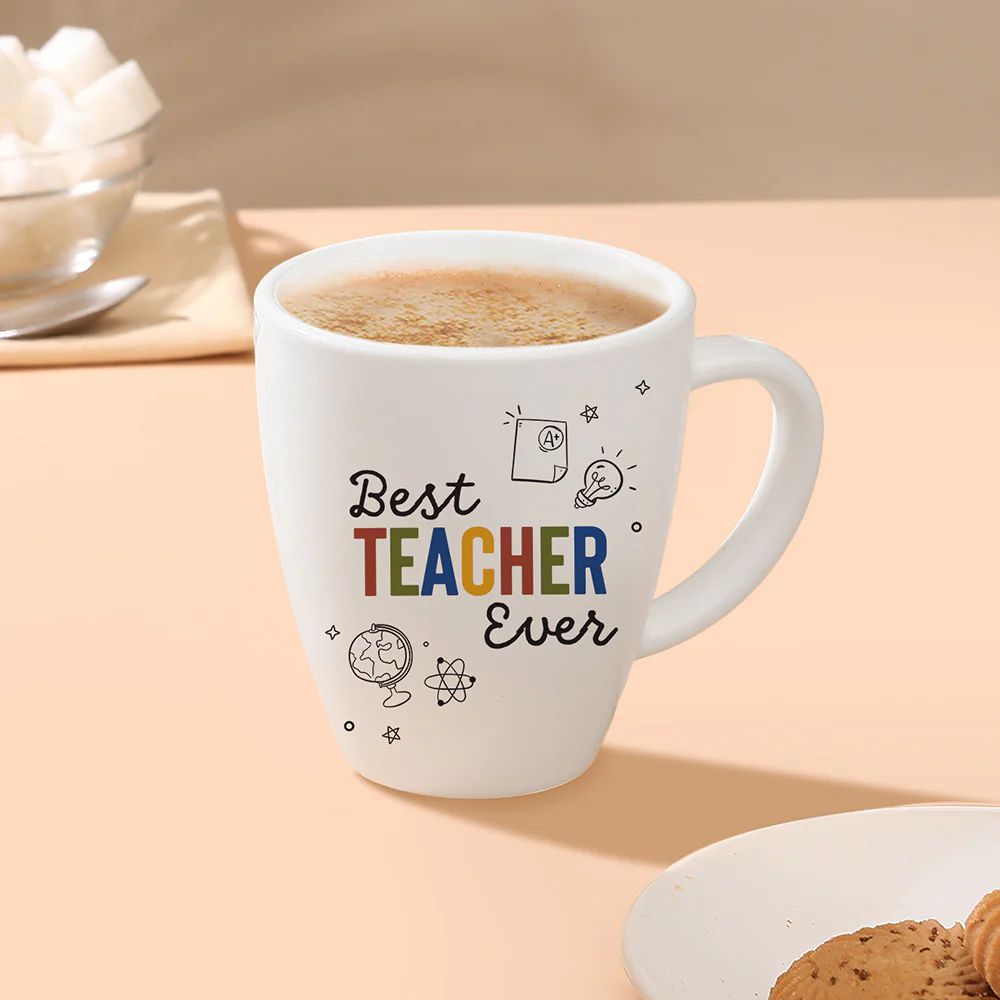 Larah Teachers Day Opalware Mug, Best Teacher Ever, 390ml - Image 7
